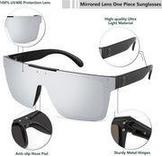 ÉÌƷͼƬ 57 | B0BZ4J86KV | FEISEDY Polarized Sunglasses for Men, Z87 Oversized Square Flat Top B2990