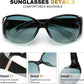 商品图片 39 | B0H4R52F3D | FEISEDY Women's Polarized Sunglasses Wrap Around Vintage Fashion Sunnies UV400 Protection B0394