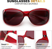 ÉÌƷͼƬ 11 | B0H4R52F3D | FEISEDY Women's Polarized Sunglasses Wrap Around Vintage Fashion Sunnies UV400 Protection B0394
