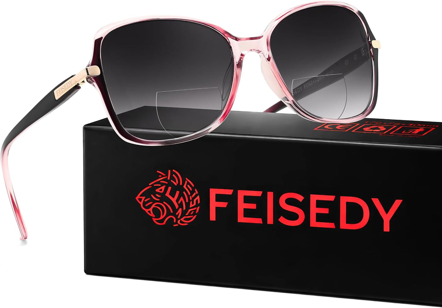 商品图片 16 | B0GT132JWH | FEISEDY Women Bifocal Sunglasses Reader UV400 Protection B0351 | Butterfly Sun Reader, Fashion Outdoor Reading Glasses