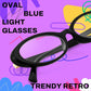 商品图片 25 | B0F6MW26L2 | FEISEDY Oval Blue Light Glasses for Woman Vintage Small Face Lightweight Eyeglasses Retro Nerd Y2K Frame B0290