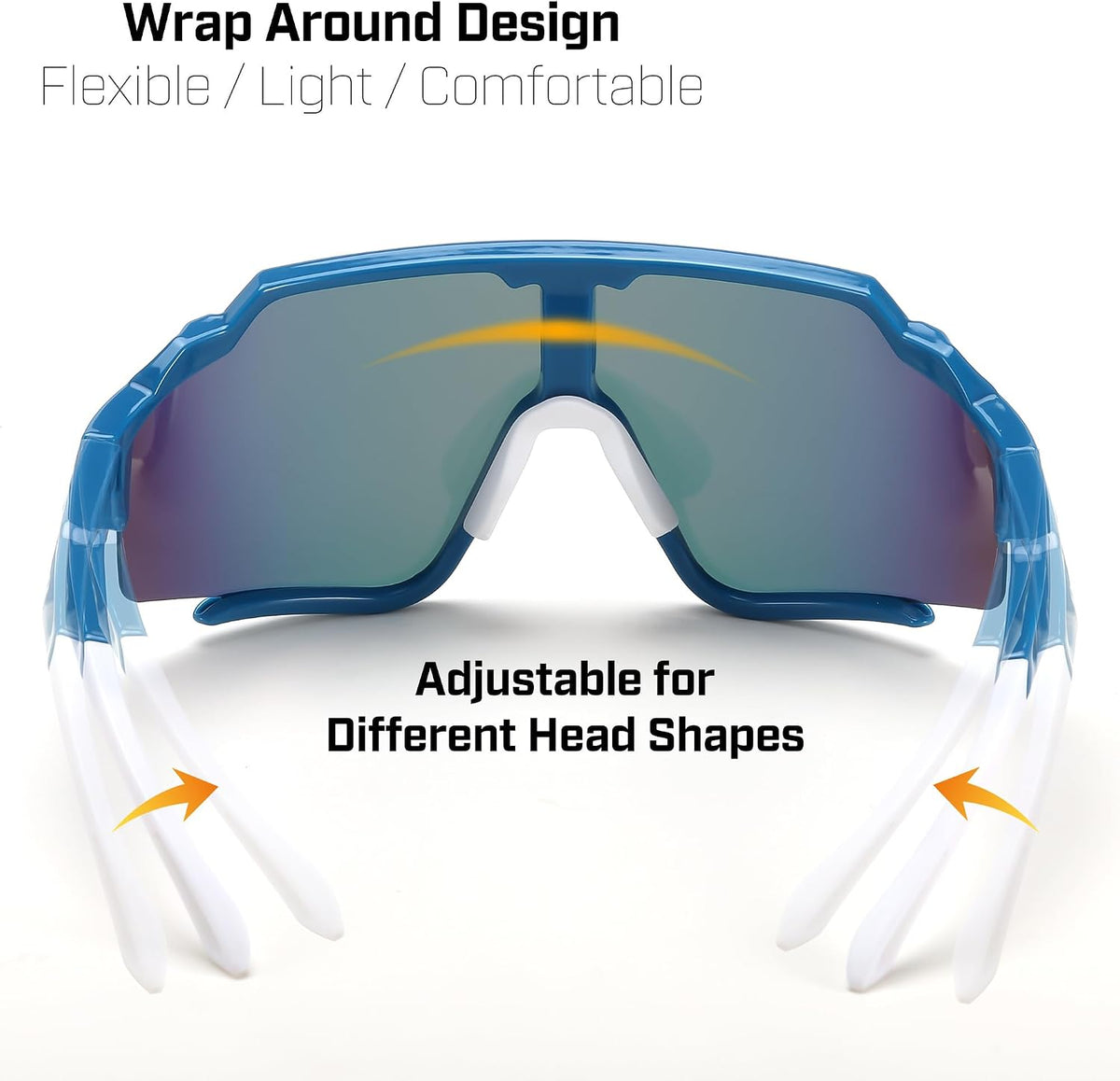 ÉÌƷͼƬ 22 | B0CTQ1VCY3 | FEISEDY Polarized Sports Sunglasses for Men Women, Baseball Cycling Fishing Sunglasses UV400 Protection B0134