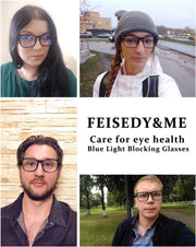 商品图片 8 | B07Z1DRZ89 | FEISEDY Vintage Reading Blue Light Blocking Glasses Women Men Reader Spring Hinge Glasses B2519