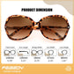 商品图片 24 | B0F8N9H1N8 | FEISEDY Fashion Bifocal Reader Sunglasses, Butterfly Reading Glasses B0286
