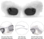 ÉÌƷͼƬ 135 | B09PN9V5N6 | FEISEDY Sunglasses Women Plush Fuzzy Soft Velvet Party Masquerade B2877