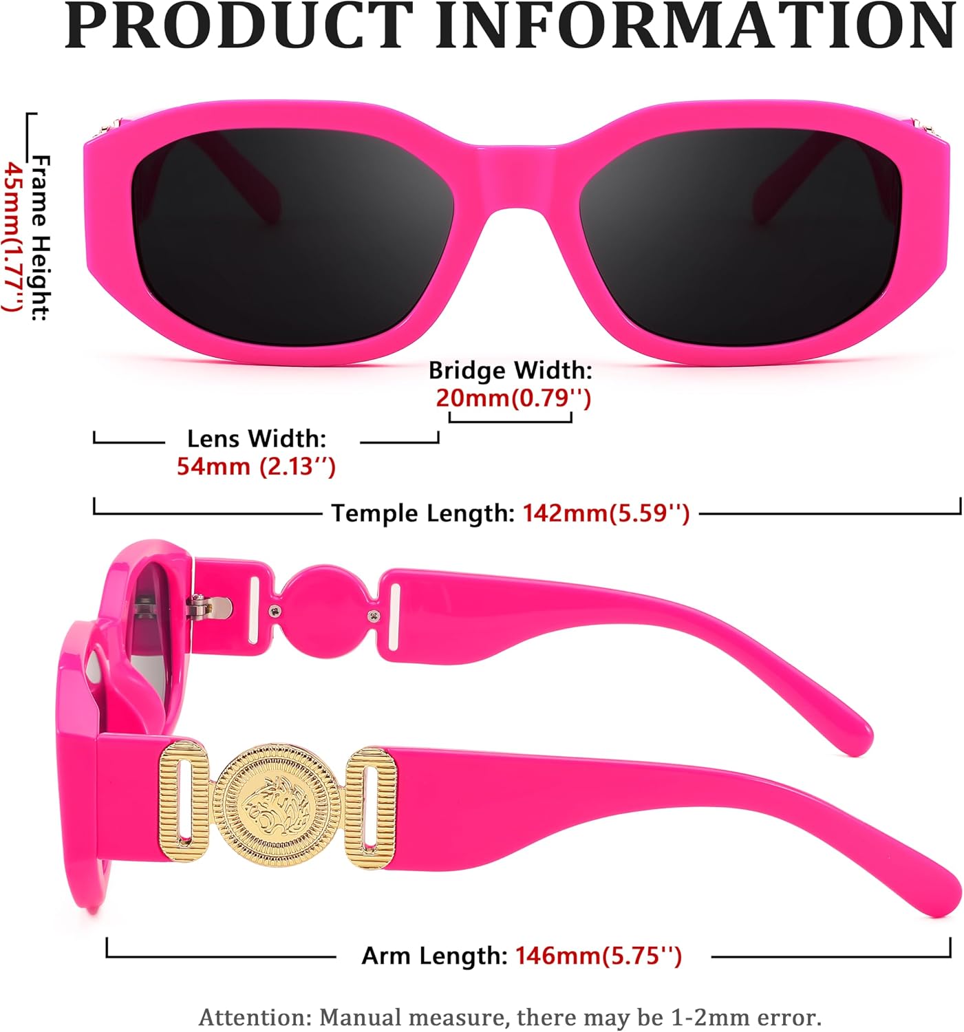 商品图片 93 | B0B5V7T75J | FEISEDY Retro Trendy Rectangle Sunglasses Women Men Narrow Shades B2322