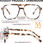 商品图片 67 | B0C6ZZXZ3F | FEISEDY Blue Light Glasses for Women Men Oversized Pilot Lightweight B2866