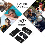 ÉÌƷͼƬ 13 | B097CVFDZT | FEISEDY Flat Top Oversized Shield Sunglasses Women Men Square Fashion Rimless Shades UV400 B2784