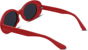 ÉÌƷͼƬ 7 | B074H8KFSZ | FEISEDY Sunglasses White Oval Clout Goggles for Women Men Retro Round Trendy Rimmed Clueless Costume Frame B2253
