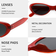 ÉÌƷͼƬ 18 | B0H6WC71MZ | FEISEDY Retro Oval Polarized Sunglasses for Women Cat Eye TR90 Shades B0460
