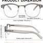 商品图片 6 | B0C73XCW57 | FEISEDY Reading Glasses Classic Half Frame Retro Semi-Rimless Clear Lens Blue Light Blocking Glasses B0005