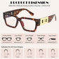 商品图片 13 | B0GQZ4LZK8 | FEISEDY Retro Trendy Rectangle Blue Light Glasses for Women Men B0365