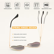 ÉÌƷͼƬ 2 | B0BP6HX1R6 | FEISEDY Polarized Heart Sunglasses Women Men Metal Frame Cute Lovely Glasses UV400 Protection B2375