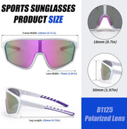 ÉÌƷͼƬ 26 | B0CSJXGX3L | FEISEDY Polarized Sports Sunglasses for Men Women Cycling Running Fishing Tac Glasses UV400 Protection B1125