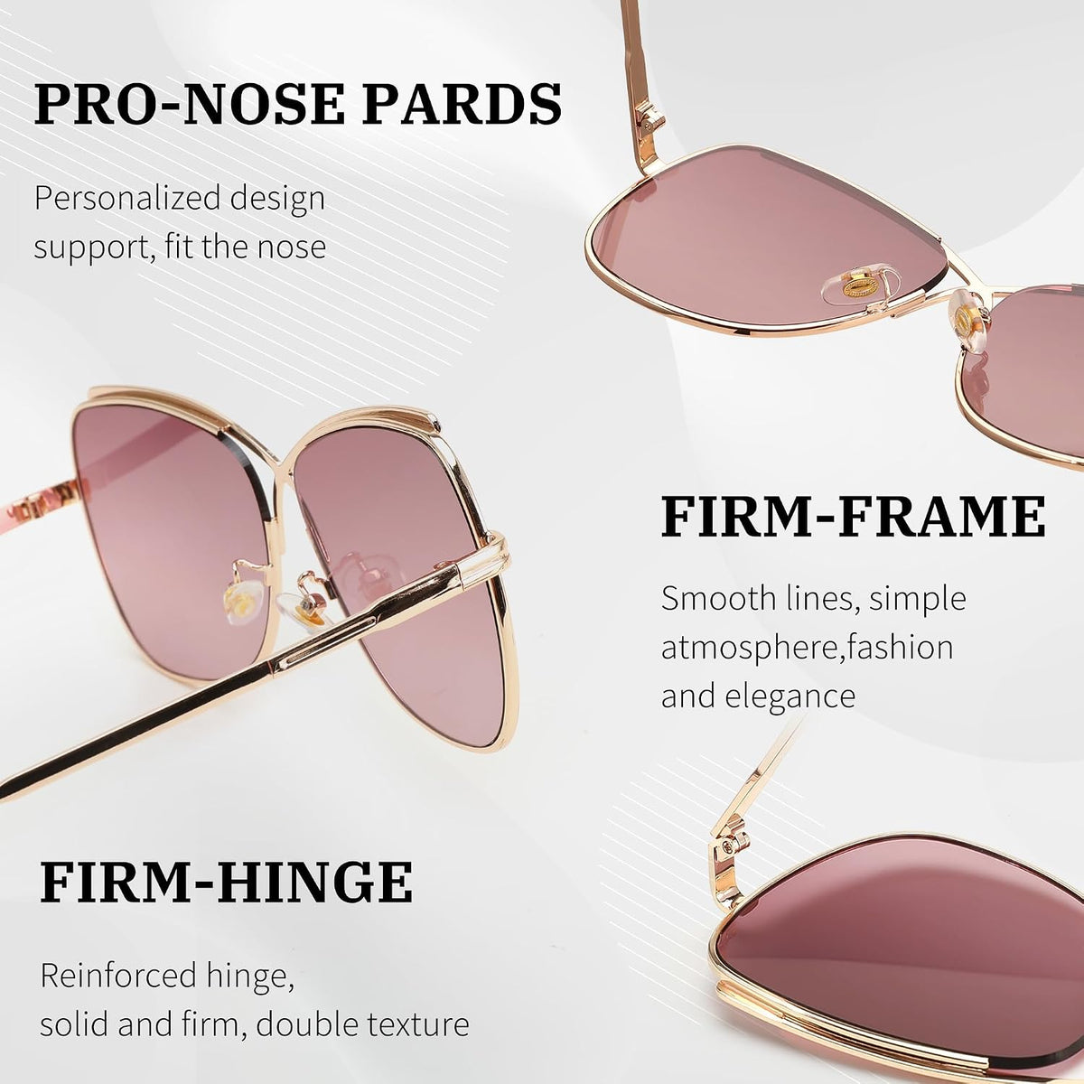 ÉÌƷͼƬ 12 | B08SJ7XN69 | FEISEDY Womens Cute Sunglasses Oversized Butterfly X Shape Design Cateye Lady Sunglasses B2738