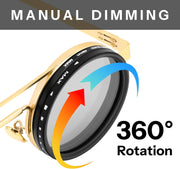 ÉÌƷͼƬ 33 | B0FK1DDVSV | FEISEDY Adjustable Sunglasses Polarized Men, Round Metal ND Filter B1400