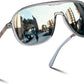 Grey Frame and Silver Lens / 58 Millimeters | B0DSV57XNK | FEISEDY Polarized Sunglasses Men Women Mirrored One Piece Lens B0277