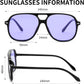 商品图片 32 | B0H1WCGC42 | FEISEDY Retro Square Aviator Sunglasses Women Men Double Bridge B0443