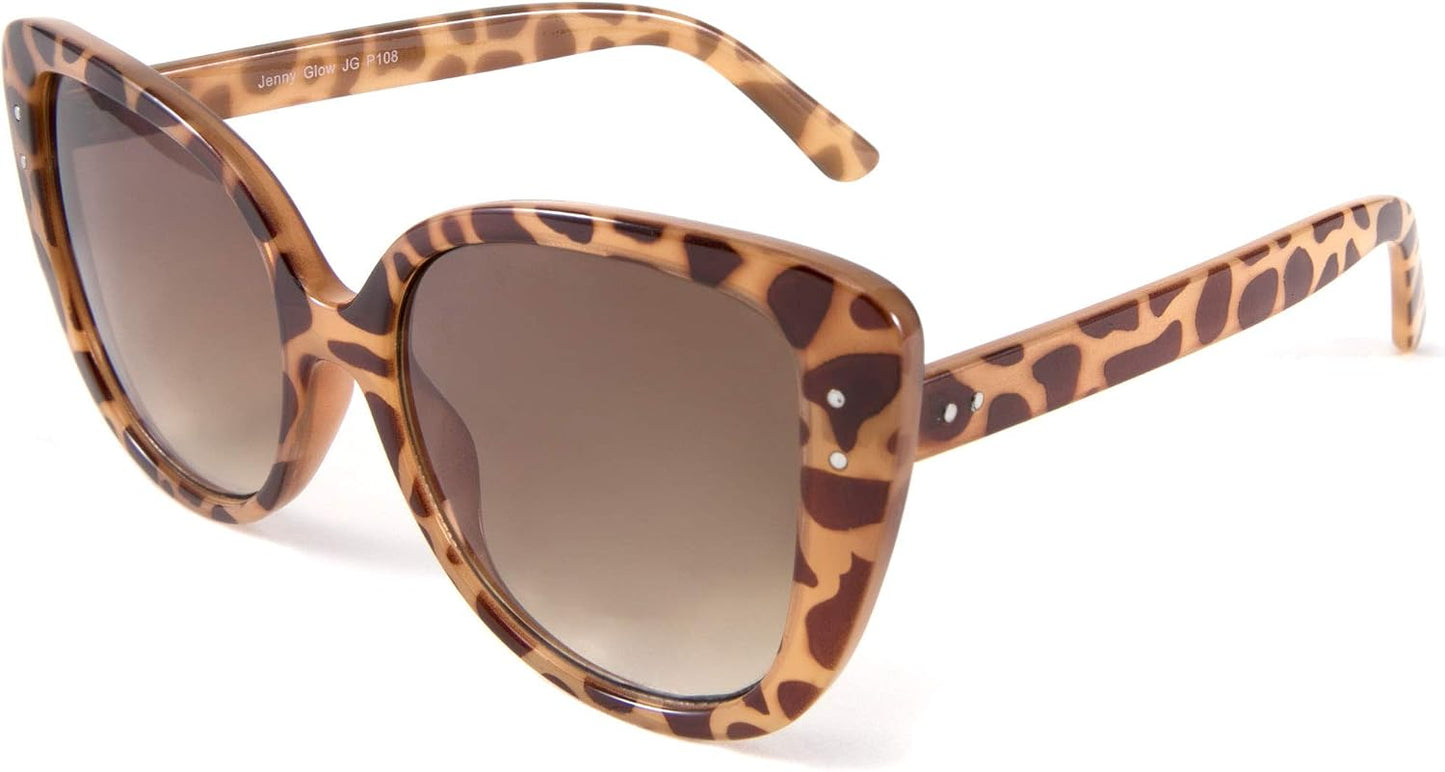 Brown Tortoise / 60 Millimeters | B08N5YB39K | FEISEDY Fashion Cat Eye Sunglasses for Women Cateye Shades B2694