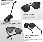 ÉÌƷͼƬ 55 | B0DSVK9L2R | FEISEDY Retro Aviator Polarized Sunglasses Women Men Outdoors B0260