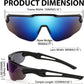 商品图片 19 | B0B2WDLNDM | FEISEDY Sports Sunglasses, with 5 Lenses for Men Women, TR90 Lightweight, Baseball Cycling Motorcycle Running Golf B2940