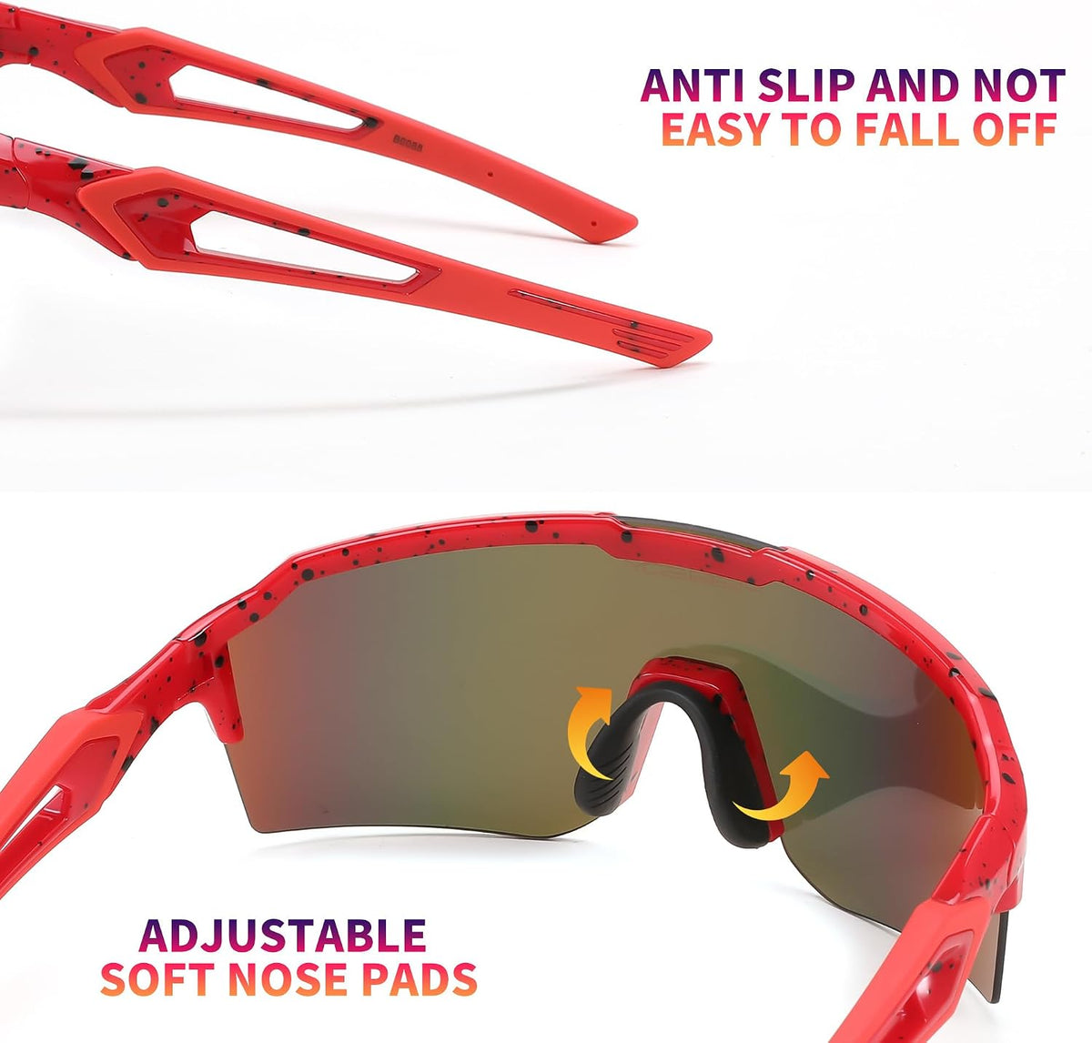 ÉÌƷͼƬ 5 | B0CVWYCSZS | FEISEDY Sports Sunglasses for Men Women Baseball Cycling Running Driving Glasses UV400 B0088