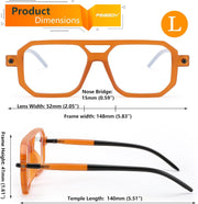 ÉÌƷͼƬ 35 | B0CNGDG64J | FEISEDY Vintage Square Blue Light Blocking Reading Glasses Women Men B0090