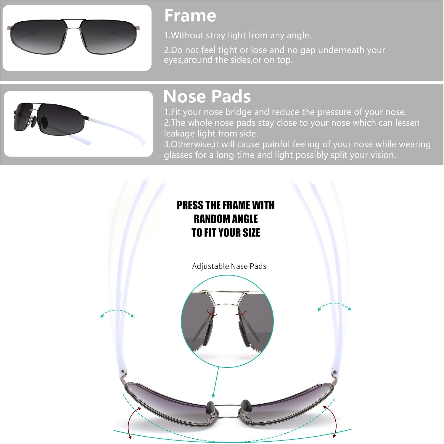 商品图片 18 | B0D22TVRVN | FEISEDY Vintage Sunglasses Men Polarized, Aviator Metal Frame Lightweight, Driving Fishing Running B0057
