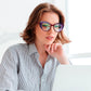 商品图片 2 | B0CGNLZQFZ | FEISEDY Women Cateye Blue Light Blocking Glasses Fake Nerd Clear Computer Eyewear TR Fashion Frame B0040