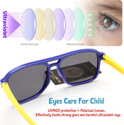 ÉÌƷͼƬ 4 | B0D3L4BMZC | FEISEDY Kids Polarized Sunglasses Flexible TPEE Rubber Toddler Aviator Shades with Strap for Boys Girls Age 3-9