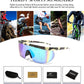 商品图片 46 | B096SD9GGG | FEISEDY Oversized Mirror Shield Sport 80s Sunglasses Ski Goggles Flat Top One Piece Futuristic Visor Women Men B2522