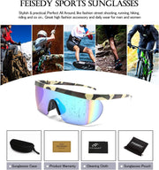 ÉÌƷͼƬ 46 | B096SD9GGG | FEISEDY Oversized Mirror Shield Sport 80s Sunglasses Ski Goggles Flat Top One Piece Futuristic Visor Women Men B2522