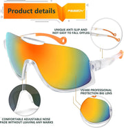 ÉÌƷͼƬ 19 | B0CQT2FXLN | FEISEDY Sunglasses Men Women Oversized Fashion Sports Baseball Fishing Skiing Running Golf Adults Teens Half Frame B0012