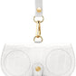商品图片 9 | B0H4QTYMQP | FEISEDY Soft Crocodile Textured Leather Sunglass Bag, Portable Glasses Pouch With Button Clip Wrist Strap B0366