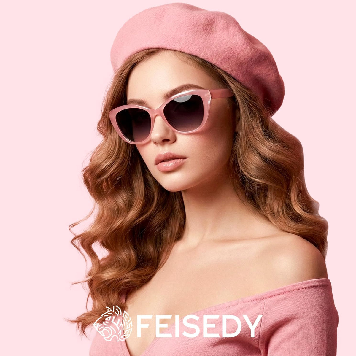 ÉÌƷͼƬ 119 | B07M9V125F | FEISEDY Polarized Vintage Sunglasses American Womens Square Jackie O Cat Eye Sunglasses B2451