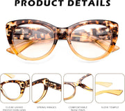 商品图片 12 | B0DFPWRH8W | FEISEDY Cat-Eye Blue Light Reading Glasses for Women Thick Fashion Anti- Glare Digital Eyestrain Readers B0230