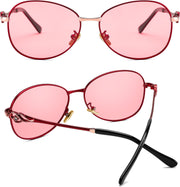 ÉÌƷͼƬ 16 | B0DCZMV6Y9 | FEISEDY Oval Photochromic Polarized Sunglasses Women Retro Metal Rhinestone Sunglasses Classic UV400 Protection B1119