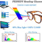 商品图片 24 | B0DBQFZT73 | FEISEDY Retro Square Thick Big Frame Blue Light Blocking Reading Glasses Anti Glare Digital Eyestrain Reader B2523
