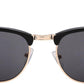 商品图片 3 | B01NCJS1IB | FEISEDY Vintage Half Frame Rimmed Sunglasses Men Women Classic Sun Glasses with Metal Rivets B1510