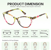 ÉÌƷͼƬ 3 | B0G647MNNW | FEISEDY 2 Pack Blue Light Reading Glasses Stylish Butterfly Frame B0373