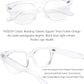 商品图片 11 | B0DBQFZT73 | FEISEDY Retro Square Thick Big Frame Blue Light Blocking Reading Glasses Anti Glare Digital Eyestrain Reader B2523