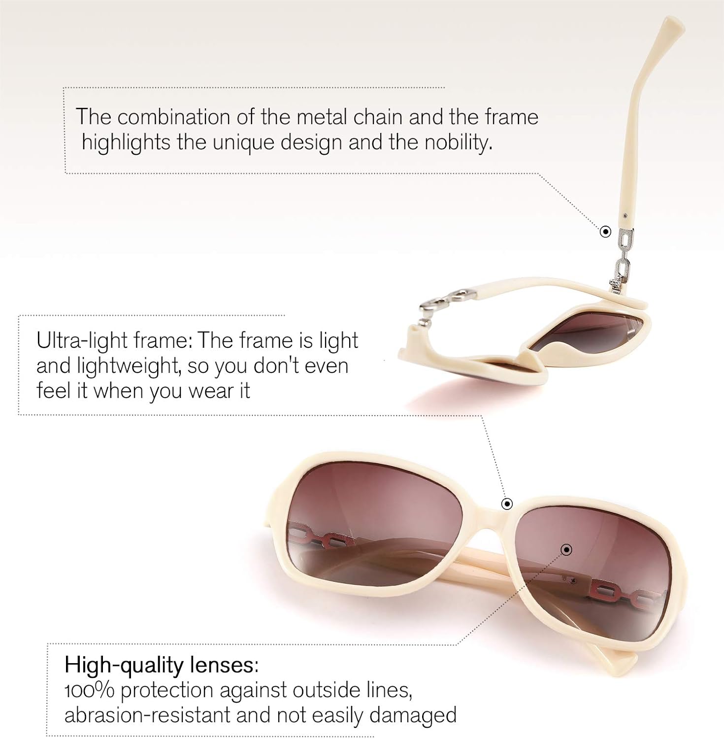 商品图片 63 | B08LPZDDKZ | FEISEDY Womens Polarized Sunglasses Square Wraparound Shades UV400 Mirrored Trendy Sun Glasses for Women B2526