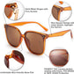 商品图片 43 | B0871BKMTN | FEISEDY Oversized Polarized Sunglasses - UV400 Protection, Square Fashion Sun Glasses for Outdoor & Daily B2600