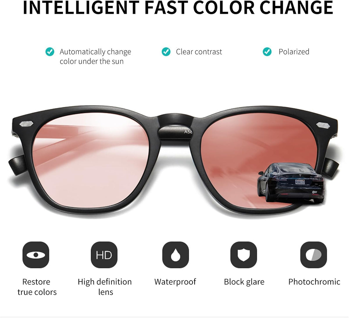 ÉÌƷͼƬ 2 | B09Y8T9BLR | FEISEDY Men Sunglasses, Driving Photochromic Polarized Sunglasses, Outdoor Sport Cycling Fishing UV400 B1062