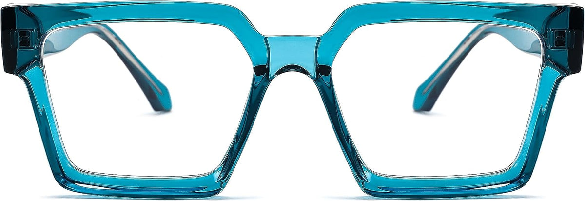 ÉÌƷͼƬ 3 | B0CDBH37B5 | FEISEDY Oversized Blue Light Glasses for Women Men TR90 Retro Square Anti Eyestrain Glasses Rectangle Fashion Frame B0037