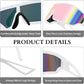 商品图片 37 | B0D3PKKSD9 | FEISEDY Trendy Futuristic Wrap Sunglasses Flat Top Mirrored One Piece Lens Reflective Sun Glasses for Women Men B0161
