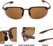 ÉÌƷͼƬ 3 | B0FY1FRVVK | FEISEDY Sports Sunglasses TR90 Rimless Frame for Men Women B0349