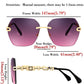 商品图片 44 | B083VRLS2Q | FEISEDY Classic Rimless Sunglasses Women Metal Frame Diamond Cutting Lens Sun Glasses B2567