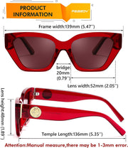 ÉÌƷͼƬ 45 | B0F8N6T6HM | FEISEDY Women's Polarized Cat Eye Sunglasses - UV400 Protection, Trendy Design for Driving & Daily Wear B0299