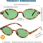 ÉÌƷͼƬ 18 | B0GV61HCD9 | FEISEDY Retro Oval Sunglasses for Women Small 90s Y2K UV Protection B1584